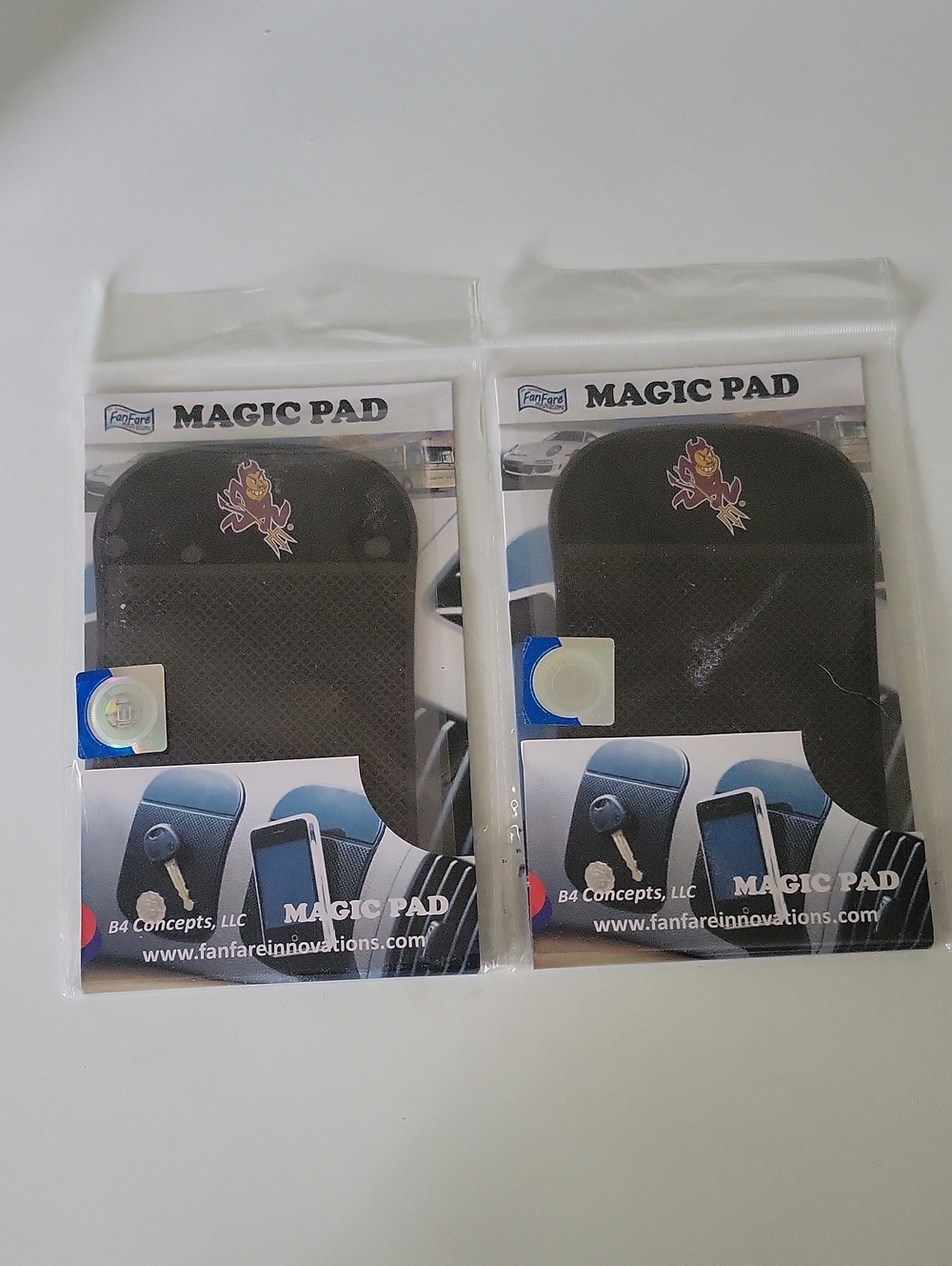 Magic Pad Non-Slip Dashboard Grips - Black (Set of 2)